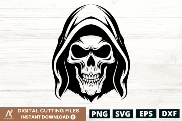 Download Ghost Skull Face SVG Design - 2 - Premium Resources