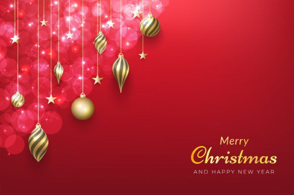 Download Sparkling Red Christmas Background - Premium Bundle