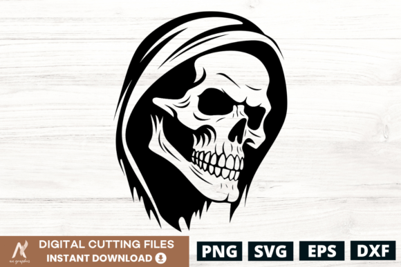 Download Ghost Skull Face SVG Design - 3 - Premium Resources